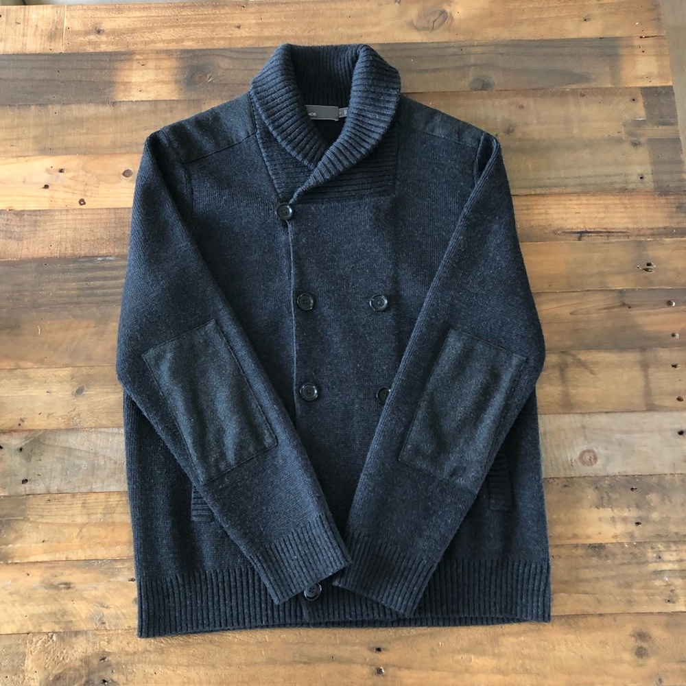 Vince shawl collar 100% wool cardigan. - Picture 4 of 4